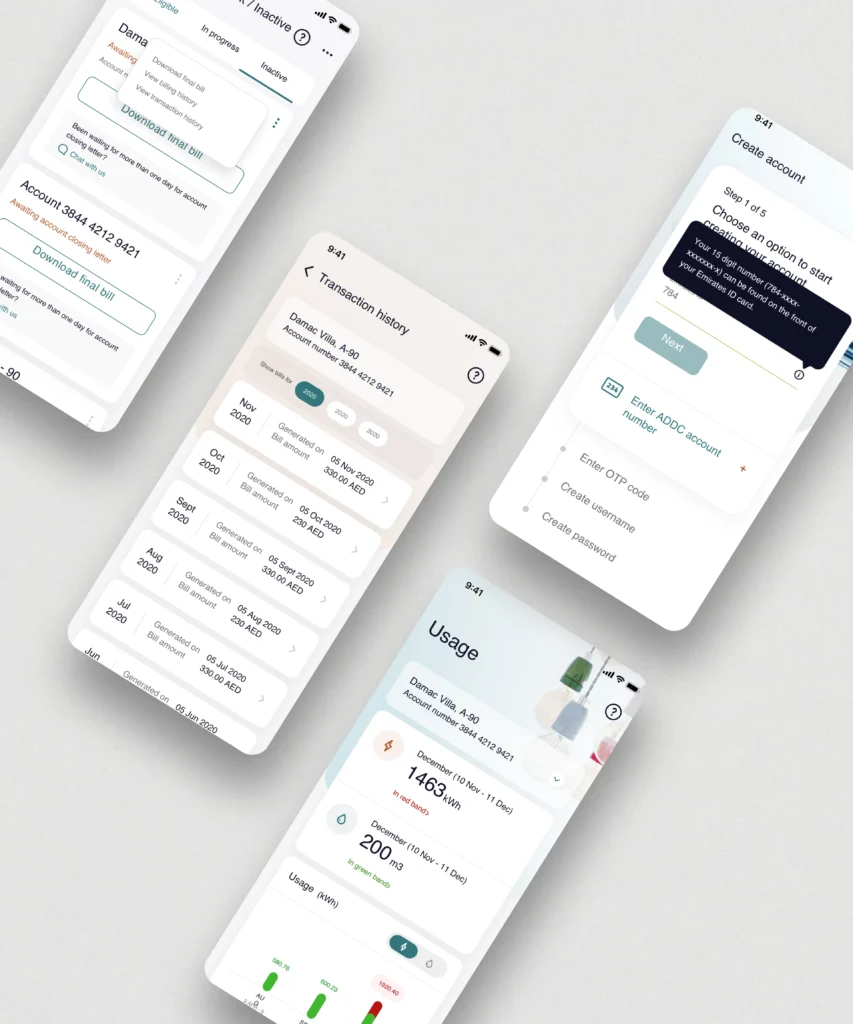 Muhammad Rahil | Portfolio | ADDC Consumer App Internal Screens 3