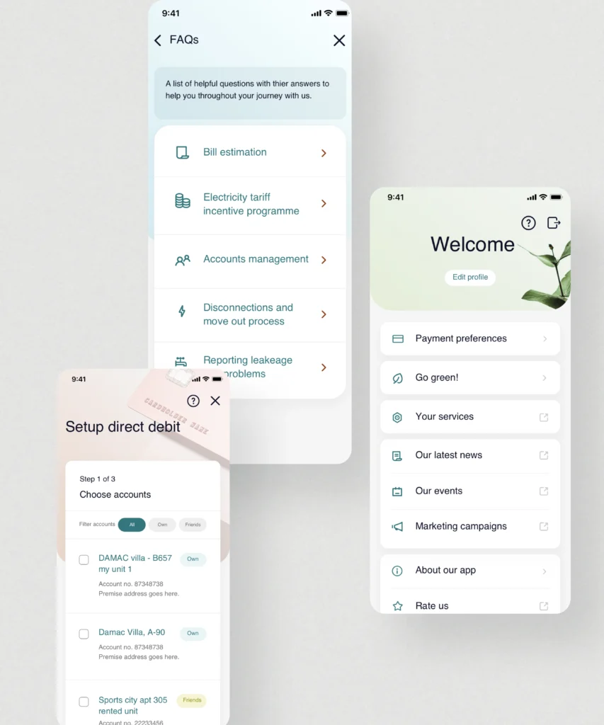 Muhammad Rahil | Portfolio | ADDC Consumer App Internal Screens 4
